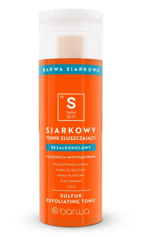 Barwa Siarkowa siarkowy tonik złuszczający - bezalkoholowy 200 ml