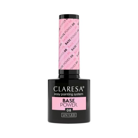 Claresa Base Power baza kauczukowa do paznokci UV/LED 08 5 g