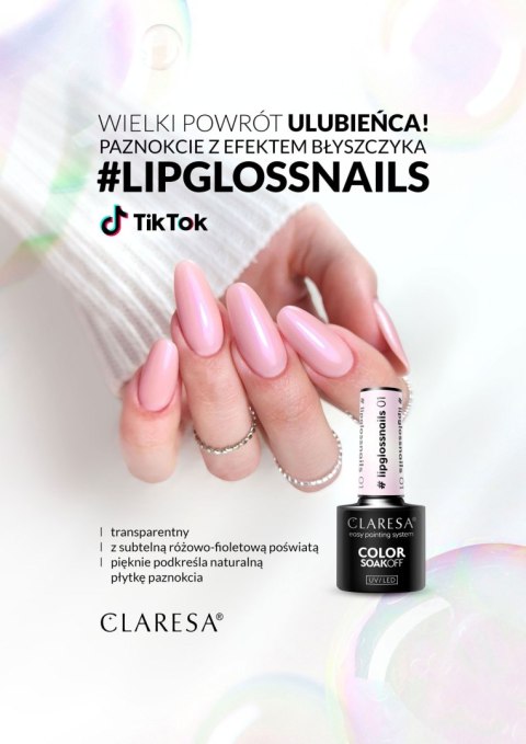 Claresa lakier hybrydowy Lipglossnails