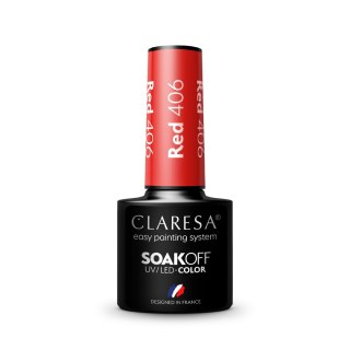 Claresa lakier hybrydowy Red nr 406 5 g