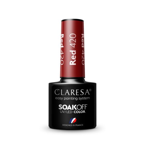 Claresa lakier hybrydowy Red nr 420 5 g