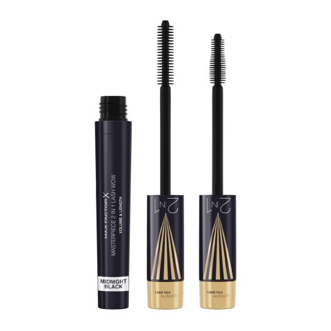Max Factor Tusz do Rzęs Masterpiece 2w1 Lash Wow Midnight Black 7 ml