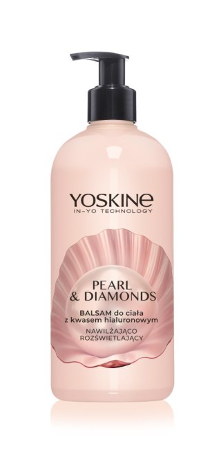 Dax Yoskine Balsam do Ciała z Kwasem Hialuronowym Nawilżająco-Rozświetlający Pearl & Diamonds 400 ml