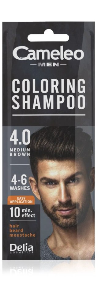 Delia CAMELEO MEN Coloring Shampoo szampon koloryzujący 4.0 Brąz 15 ml