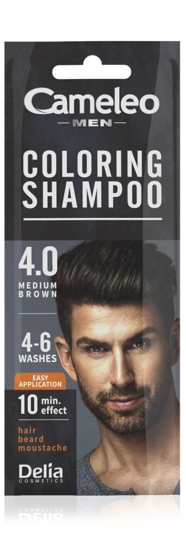 Delia CAMELEO MEN Coloring Shampoo szampon koloryzujący 4.0 Brąz 15 ml