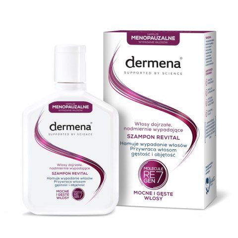 Dermena Revital nawilżająco - regenerujący szampon do włosów dojrzałych, nadmiernie wypadających 200 ml
