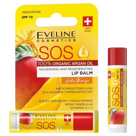 Eveline SOS Lip Balm Balsam do Ust Odżywczo-Regenerujący Exotic Mango