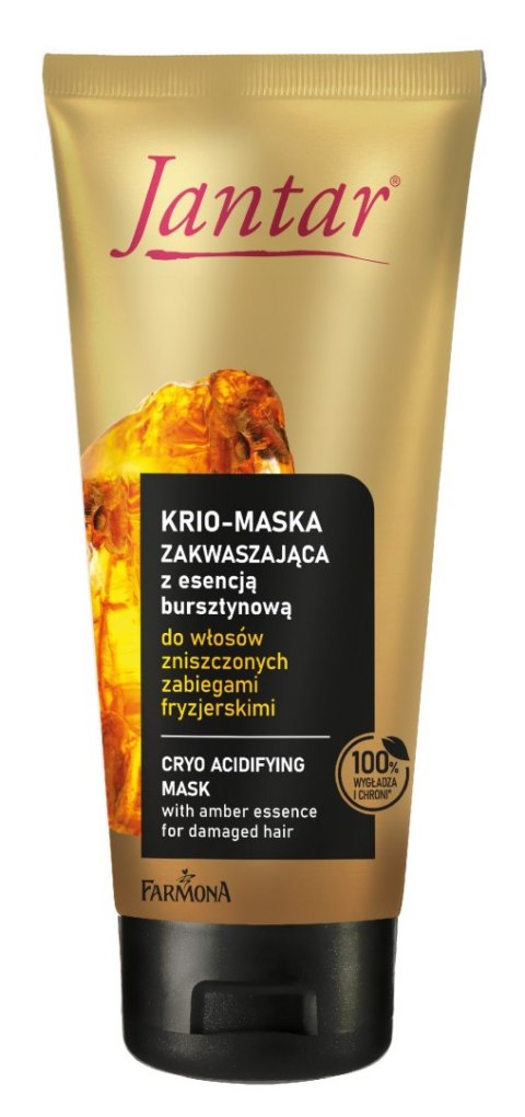 Farmona JANTAR Krio-maska zakwaszająca z esencją bursztynową do włosów zniszczonych zabiegami fryzjerskimi 200 ml