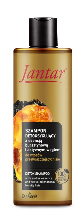 Farmona JANTAR szampon detoksykujący z esencją bursztynową i aktywnym węglem do włosów przetłuszczających się 300 ml