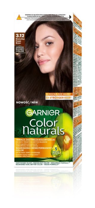 Garnier Color Naturals farba nr 3.12 - Mroźny Brąz 1 op.