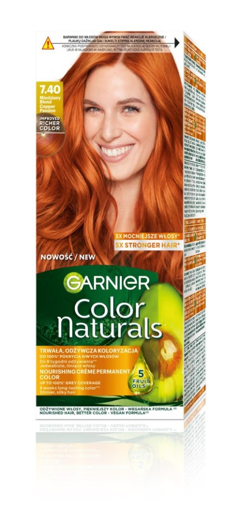 Garnier Color Naturals farba nr 7.40 - Miedziany Blond 1 op.
