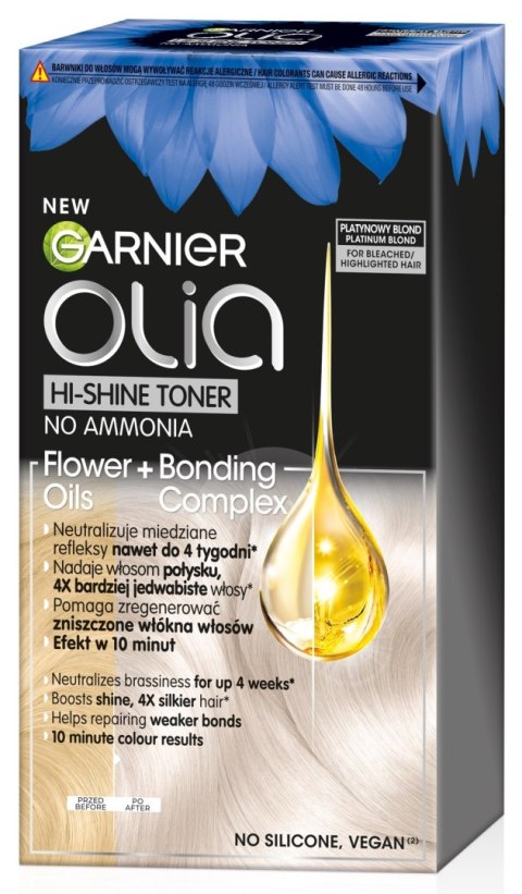 Garnier Olia Hi-Shine toner do włosów blond - platynowy blond 1 op.