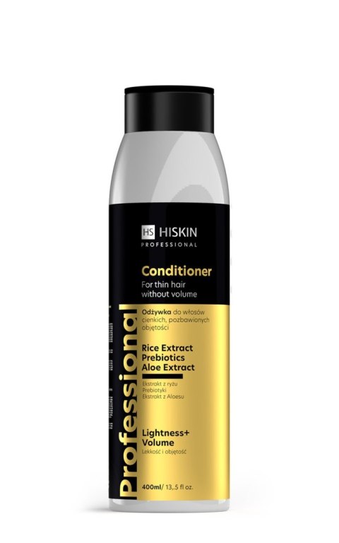 Hiskin Professional odżywka do włosów cienkich i pozbawionych objętości - lekkość i objętość 400 ml