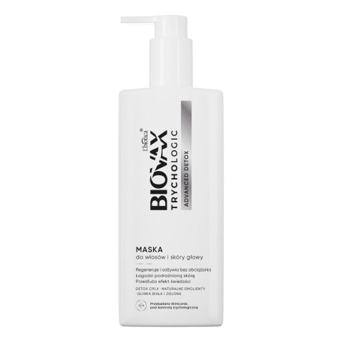 L'Biotica Biovax Trychologic maska do włosów i skóry głowy Advanced Detox 200 ml