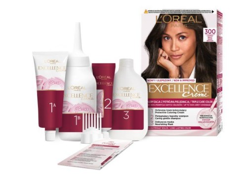 L'Oréal Paris Excellence Creme farba do włosów 300 Ciemny Brąz