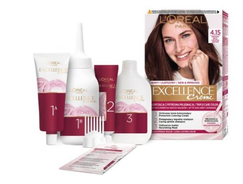L'Oréal Paris Excellence Creme farba do włosów 4.15 Mroźny Brąz