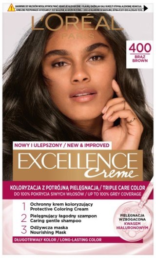 L'Oréal Paris Excellence Creme farba do włosów 400 Brąz