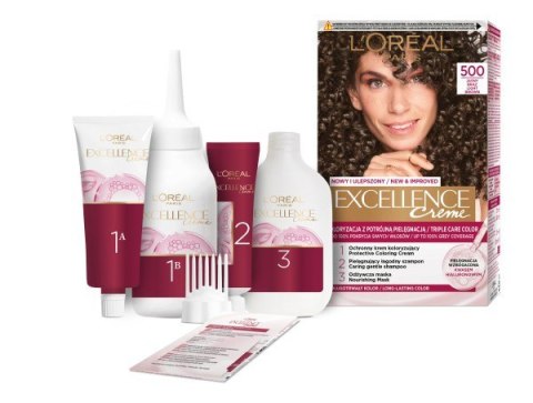 L'Oréal Paris Excellence Creme farba do włosów 500 Jasny Brąz