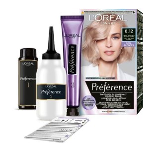L'Oréal Paris Preference farba do włosów 8.12 - Jasny Popielaty Beżowy Blond 1 op.