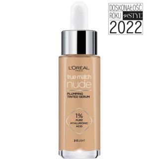 Maybelline L'Oreal True Match Nude Serum w Podkładzie Wyrównujące Koloryt 2-3 Light 30 ml