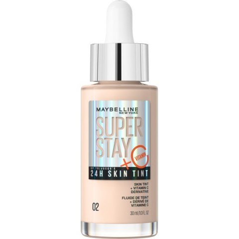 Maybelline Super Stay 24H Skin Tint Rozświetlający Podkład do Twarzy z Witaminą C nr 02 30 ml