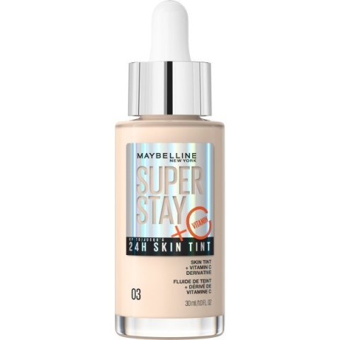 Maybelline Super Stay 24H Skin Tint Rozświetlający Podkład do Twarzy z Witaminą C nr 03 30 ml