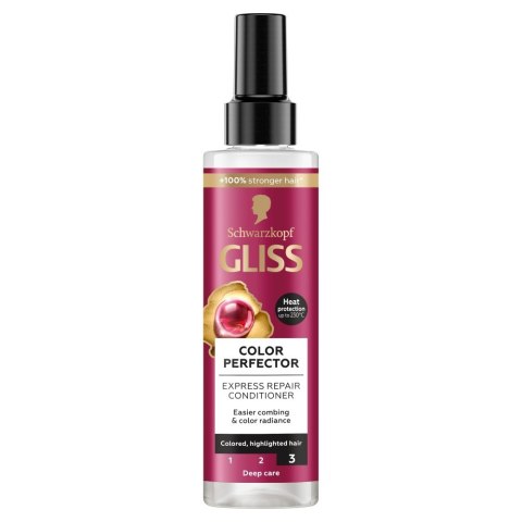 Schwarzkopf Gliss Color Perfector ekspresowa odżywka termoochronna do włosów farbowanych 200 ml