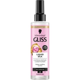 Schwarzkopf Gliss Liquid Silk ekspresowa odżywka regenerująca do włosów w sprayu 200 ml