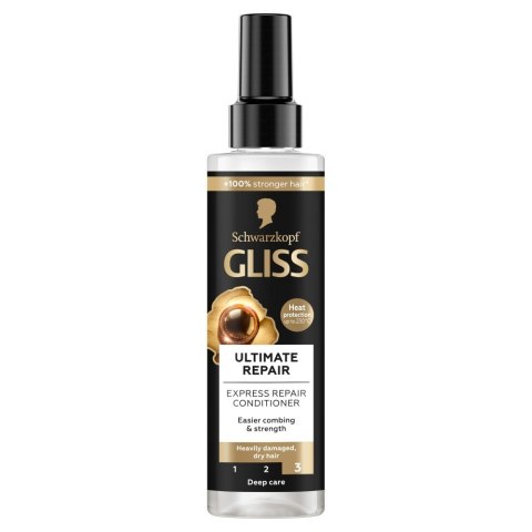 Schwarzkopf Gliss Ultimate Repair ekspresowa odżywka termoochronna do włosów mocno zniszczonych i suchych 200 ml
