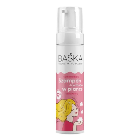 Baśka szampon do włosów wzmacniający w piance - malinowy 200 ml