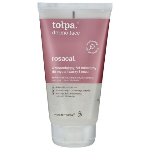 Tołpa Dermo Face Rosacal wzmacniający żel micelarny do mycia twarzy i oczu 150 ml