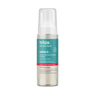 Tołpa Dermo Face Sebio+ pianka do mycia twarzy 2 Kwasy 2%: AHA+LHA 150 ml