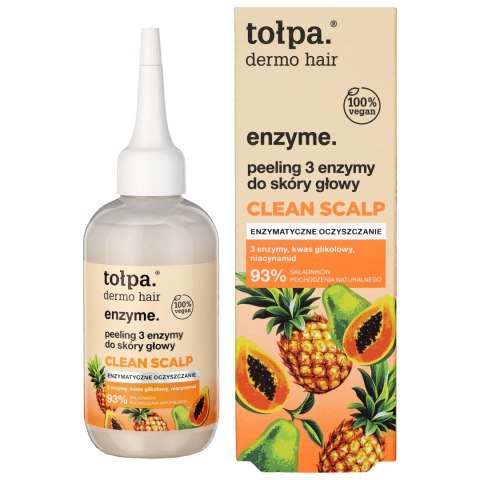 Tołpa Dermo Hair Enzyme peeling 3 enzymy do skóry głowy Clean Scalp 100 ml