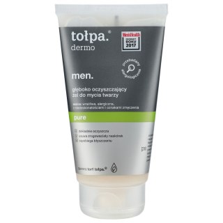 Tołpa Dermo Men żel do mycia twarzy głęboko oczyszczający Pure 150 ml