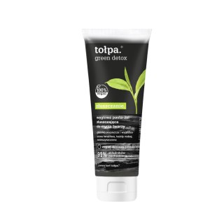 Tołpa Green Detox Złuszczanie Pasta-żel do mycia twarzy węglowa 125 ml