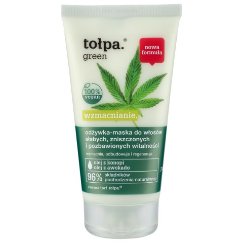 TOLPA TOŁPA Green Wzmacnianie Odżywka-maska do włosów słabych, zniszczonych i pozbawionych witalności 150 ml
