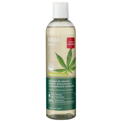 Tołpa Green Wzmacnianie szampon do włosów słabych, zniszczonych i pozbawionych witalności 300 ml
