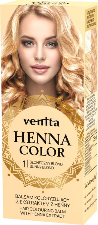 Venita HENNA COLOR balsam nr 1 SŁONECZNY blond