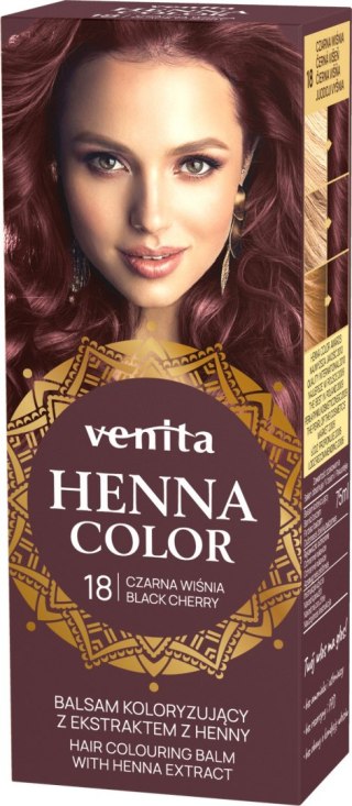 Venita HENNA COLOR balsam nr 18 CZARNA WIŚNIA