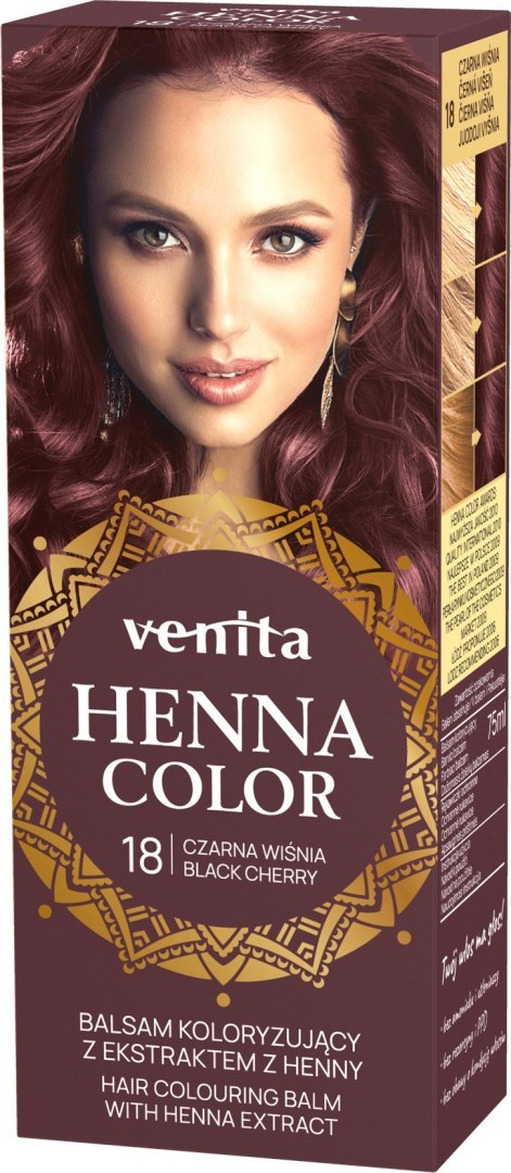Venita HENNA COLOR balsam nr 18 CZARNA WIŚNIA