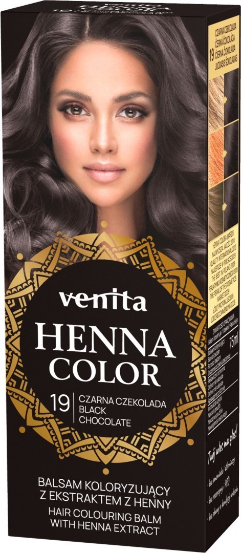 Venita HENNA COLOR balsam nr 19 CZARNA CZEKOLAD