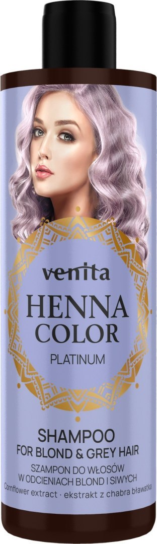 Venita Henna Color szampon do włosów w odcieniach blond i siwych - Platinum 300 ml