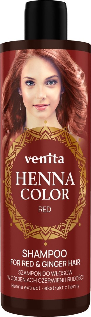 Venita Henna Color szampon do włosów w odcieniach czerwonych i rudości - Red 300 ml