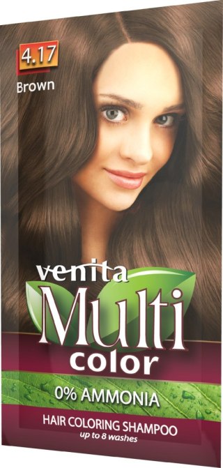 Venita Multicolor szampon koloryzujący 4.17 Brown 40 g