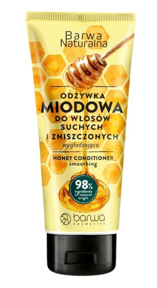 Barwa Naturalna Miodowa odżywka wygładzająca do włosów suchych i zniszczonych 200 ml