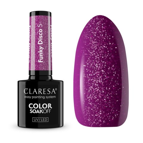 Claresa lakier hybrydowy - Funky Disco 5