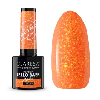 Claresa Rainbow baza hybrydowa - Jello Base Amber