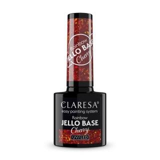 Claresa Rainbow baza hybrydowa - Jello Base Cherry