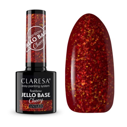 Claresa Rainbow baza hybrydowa - Jello Base Cherry