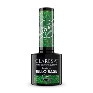 Claresa Rainbow baza hybrydowa - Jello Base Green